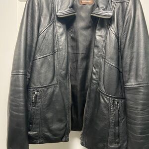 Black Danier Leather Jacket